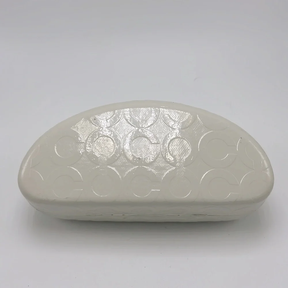 Coach Hard Clamshell Sunglasses Sunglass Case Cream Colored